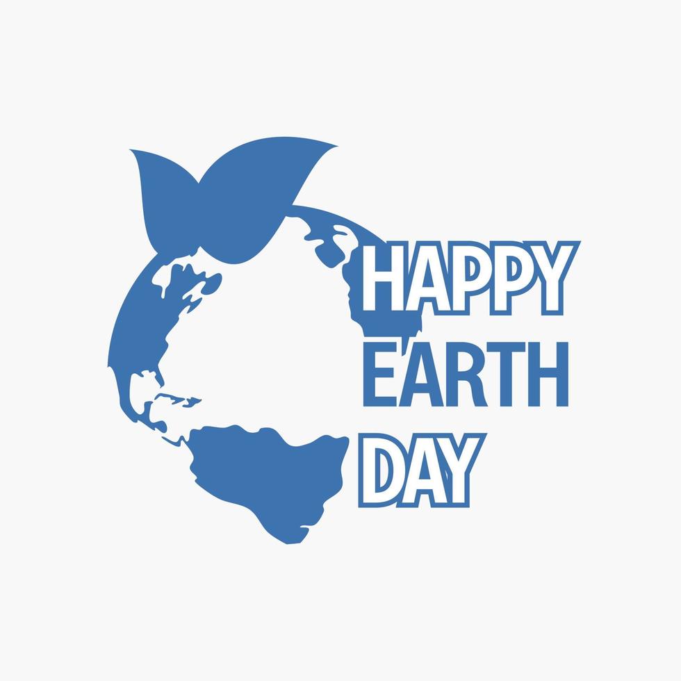 earth day banner, happy earth day. for the celebration of save the environment, social media template, web vector