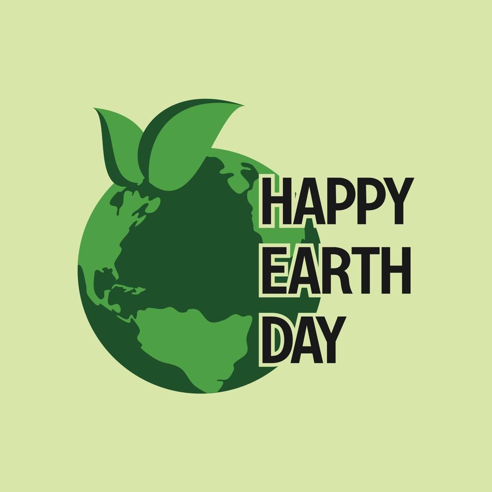 earth day banner, happy earth day. for the celebration of save the environment, social media template, web vector