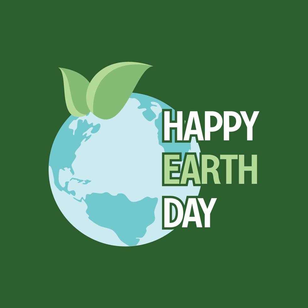 earth day banner, happy earth day. for the celebration of save the environment, social media template, web vector