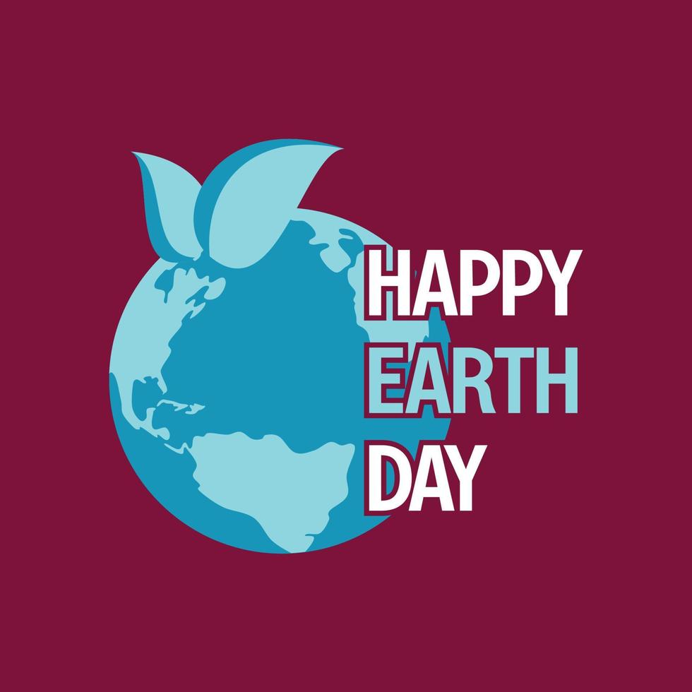 earth day banner, happy earth day. for the celebration of save the environment, social media template, web vector