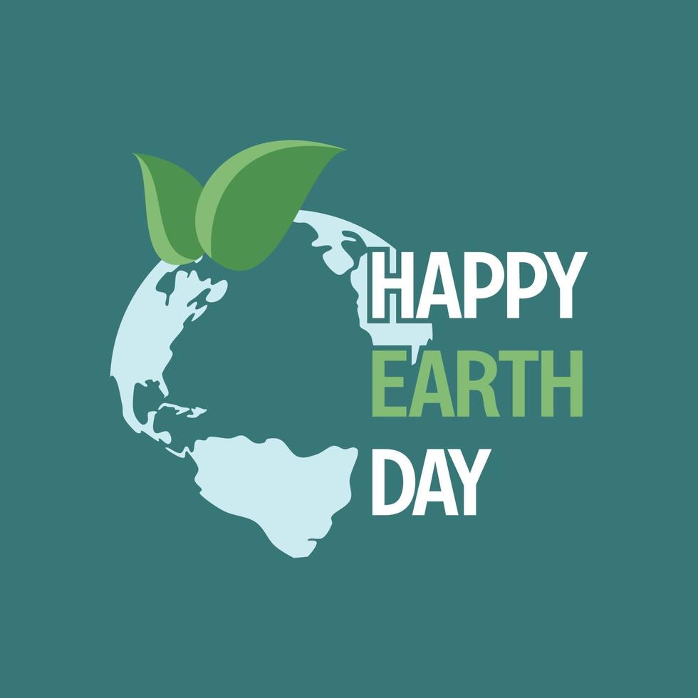 earth day banner, happy earth day. for the celebration of save the environment, social media template, web vector