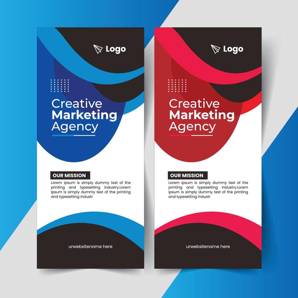 Modern design of roll-up advertising stand, professional roll up stand banner template design, modern x-banner for rectangle size. vector