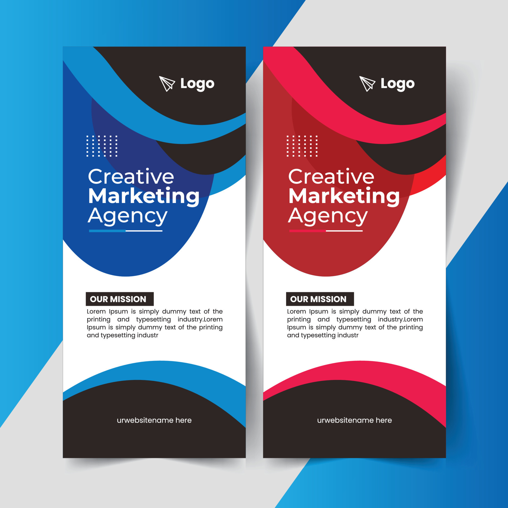 Modern design of rollup advertising stand, professional roll up stand banner template design