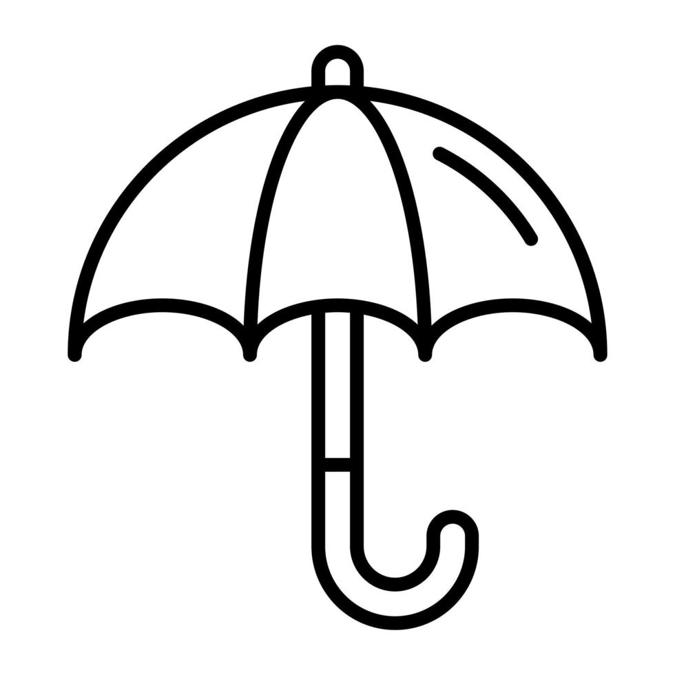 Beautiful vector icon of umbrella in modern style