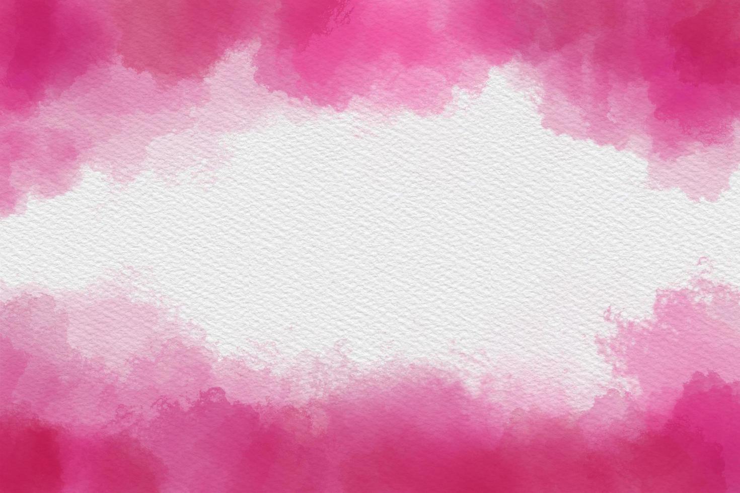 Pink Watercolor hand painting and splash abstract texture on white paper Background. photo