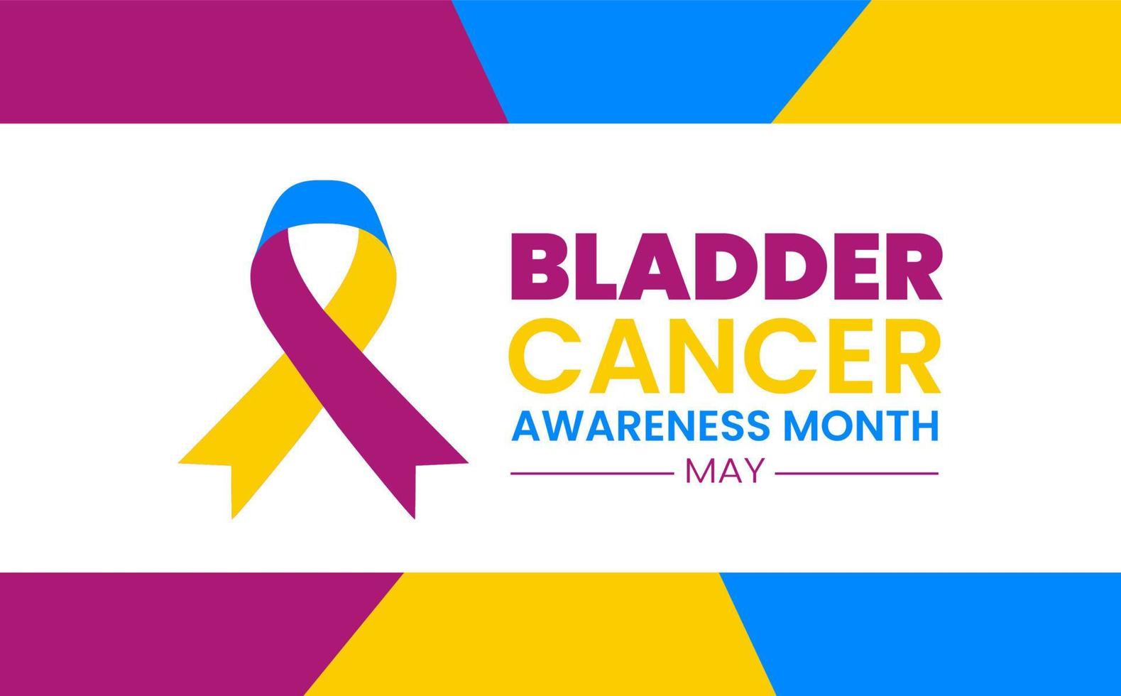 Bladder Cancer Awareness Month background or banner design template celebrate in may vector