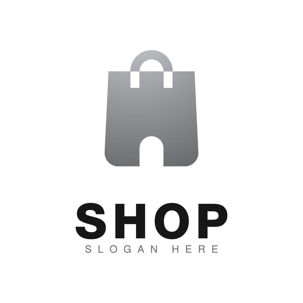 Shopping Bag Logo Icon Design Vector