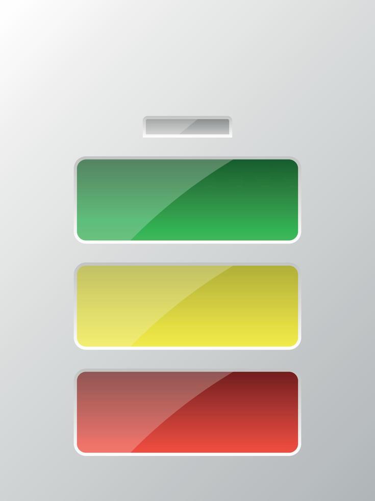 Vector Image Of A Phone Battery Status Indicator