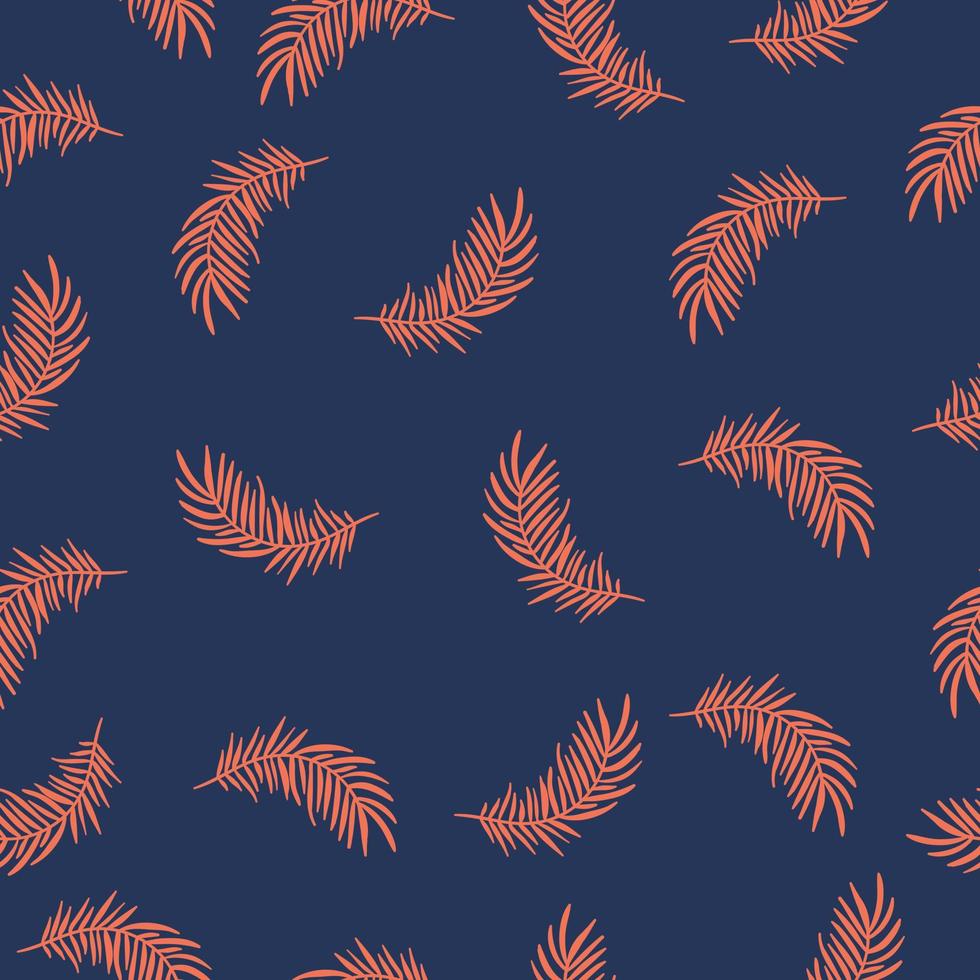 leaves pattern, simple semaless pattern vector