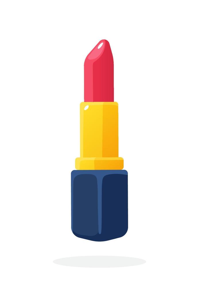 Red lipstick for lips vector