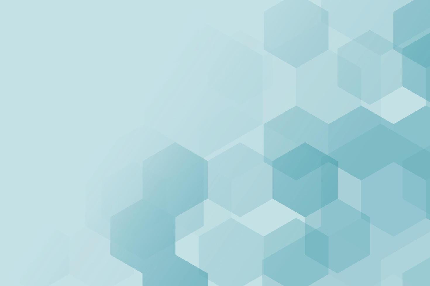 Hexagonal background. Light gradient background. vector