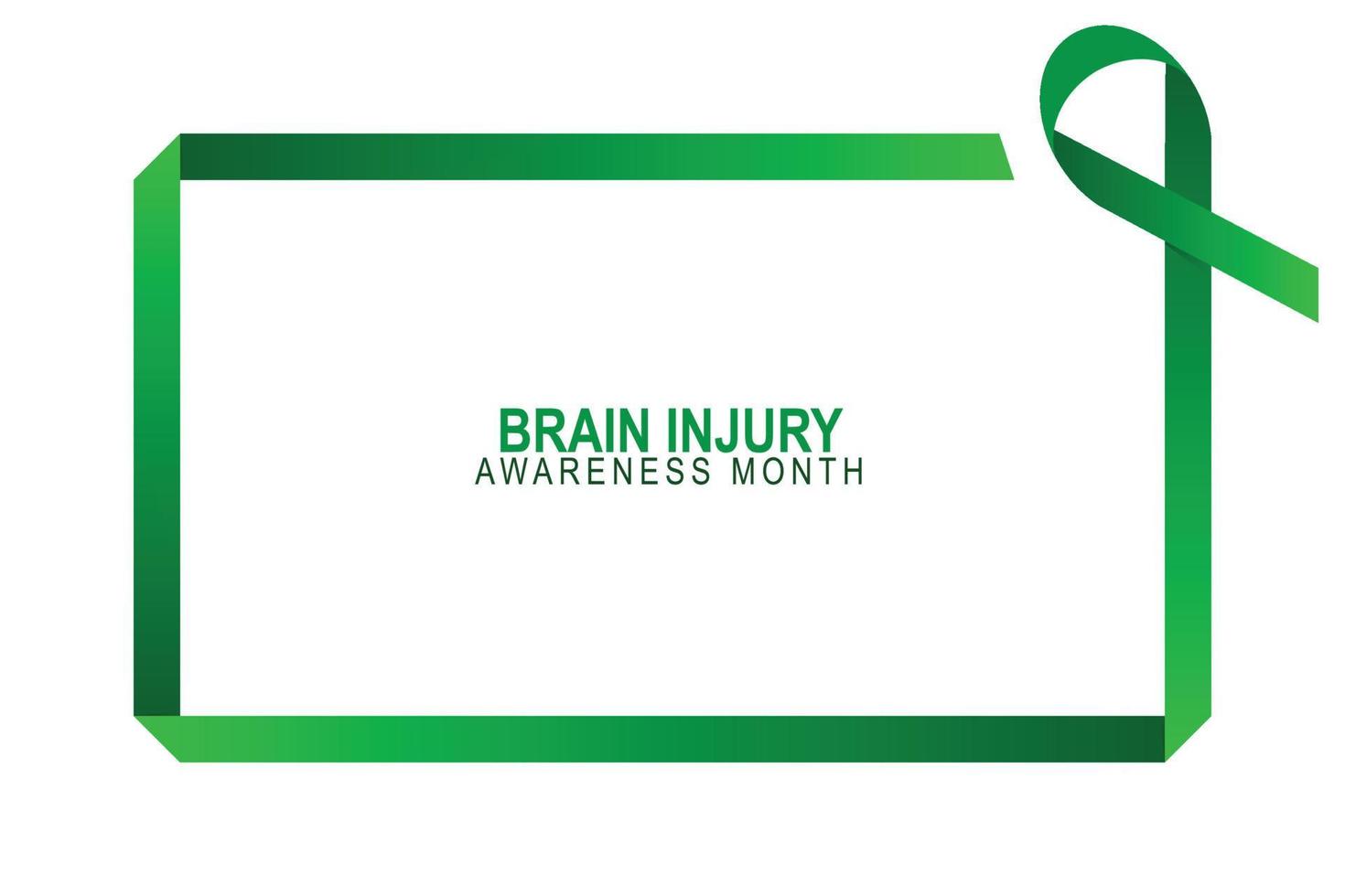 Brain Injury Awareness Month background. vector