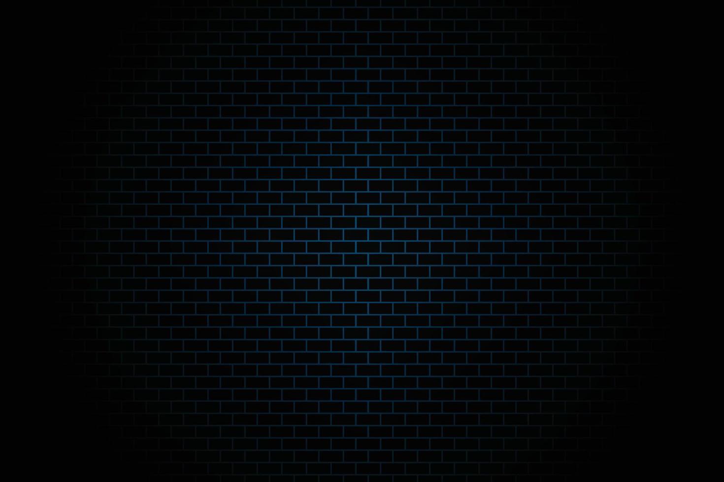 Blue brick texture background. Dark pattern. vector