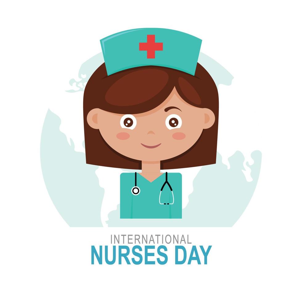 International Nurses Day background. vector