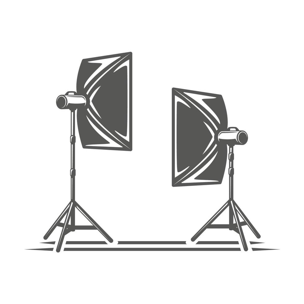Photo studio element isolated on white background vector