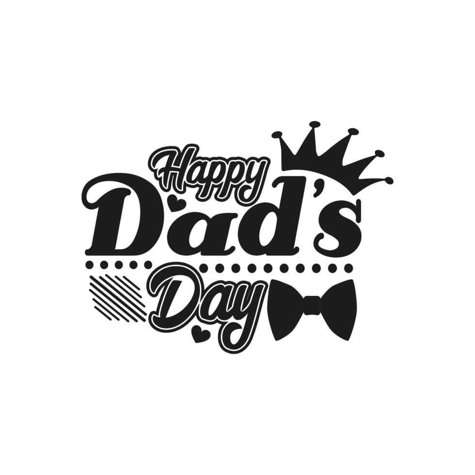 Dad typographic t shirt design vector