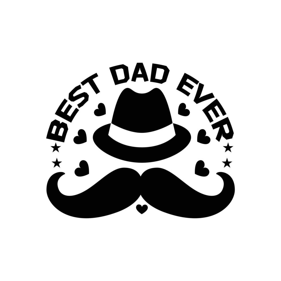 Dad typographic t shirt design vector