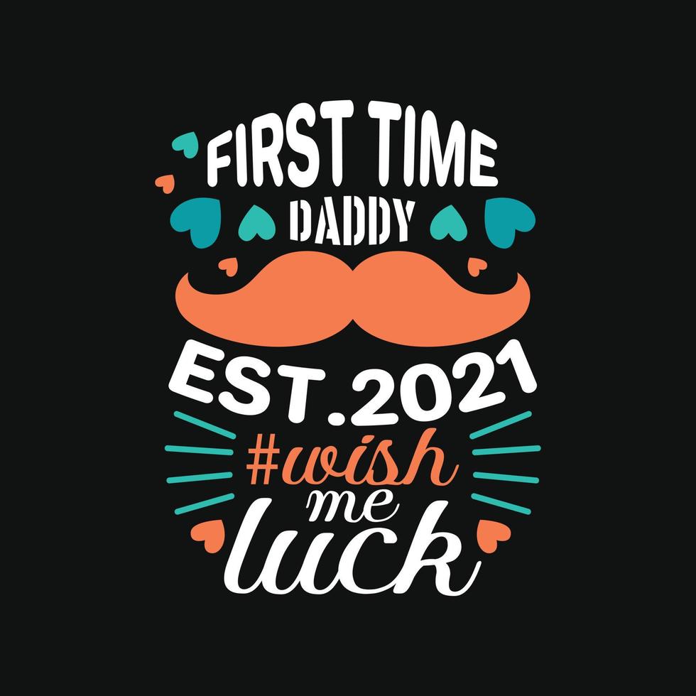 Dad typographic t shirt design vector
