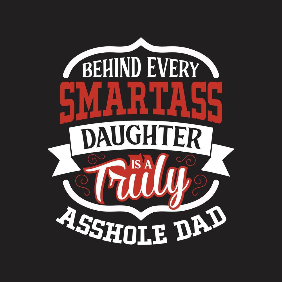 Dad typographic t shirt design vector