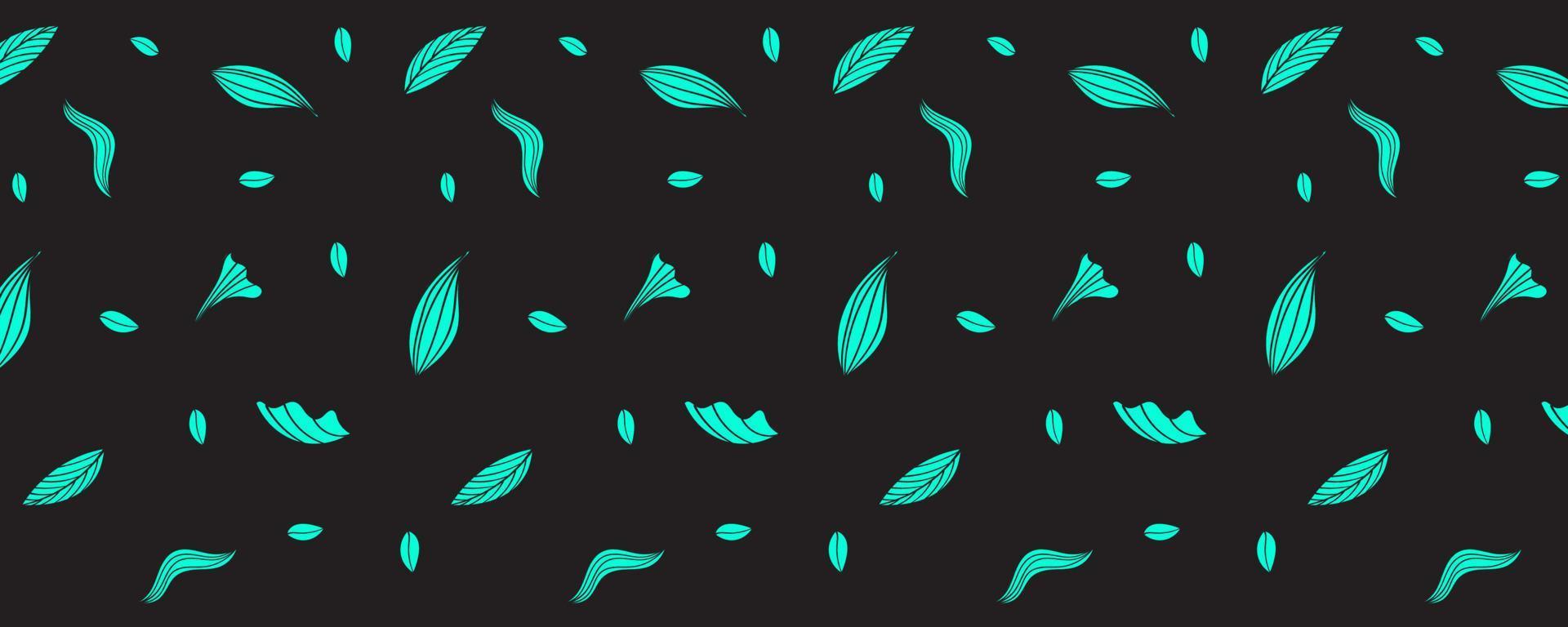 Abstract  green leaf floral pattern vector background illustration