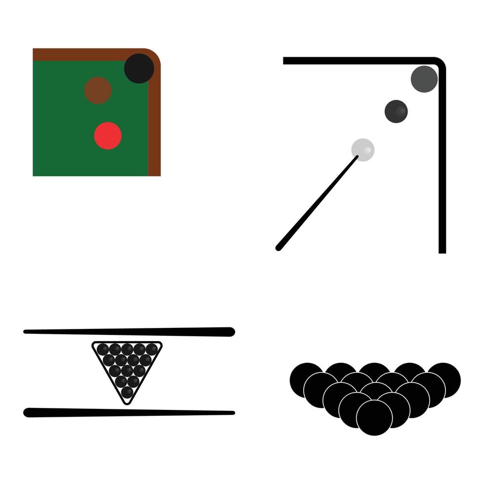 Billiard icon vector