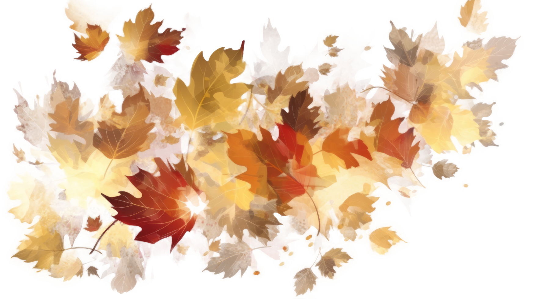 Autumn leaves background. png