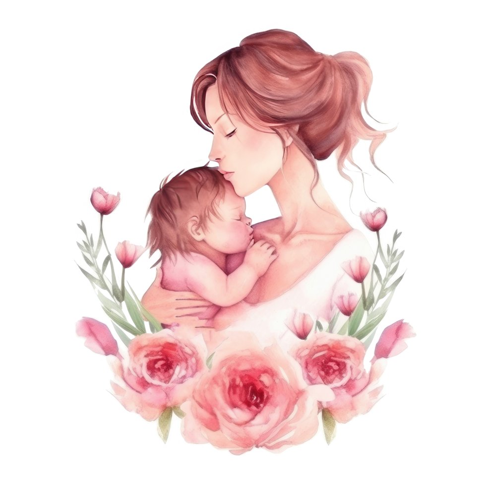 Mother's Day watercolor background. png