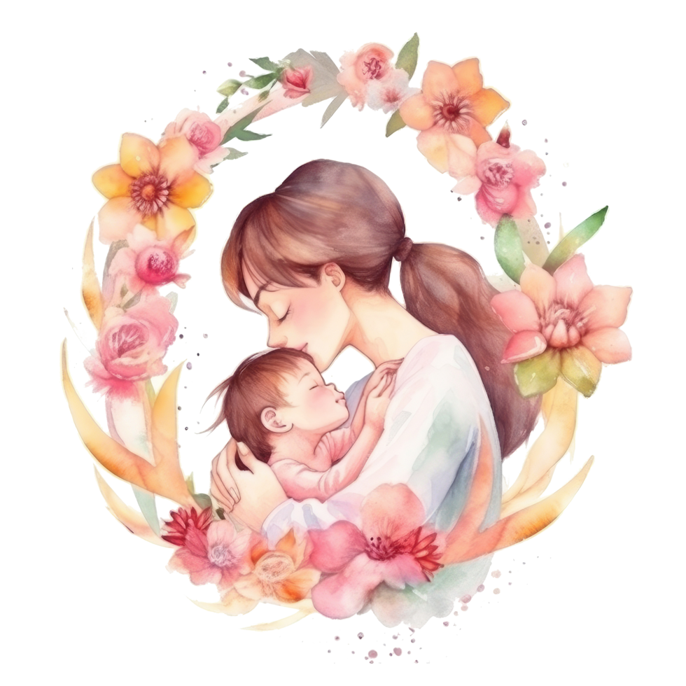 Mother's Day watercolor background. png