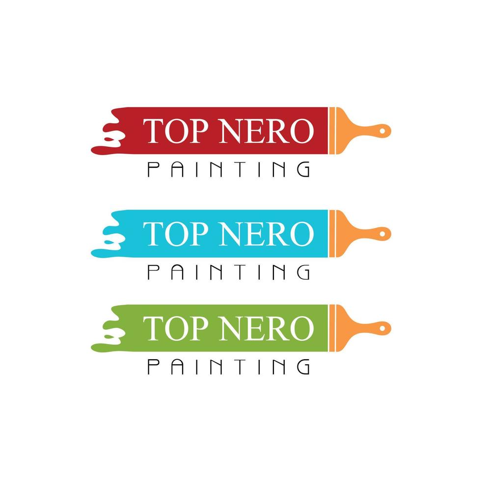 Top nero painting illustration vector