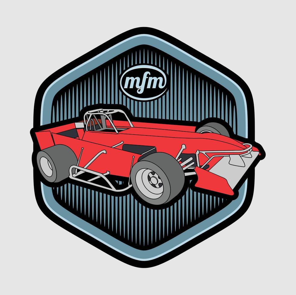 MFM motorsport logo illustration vector