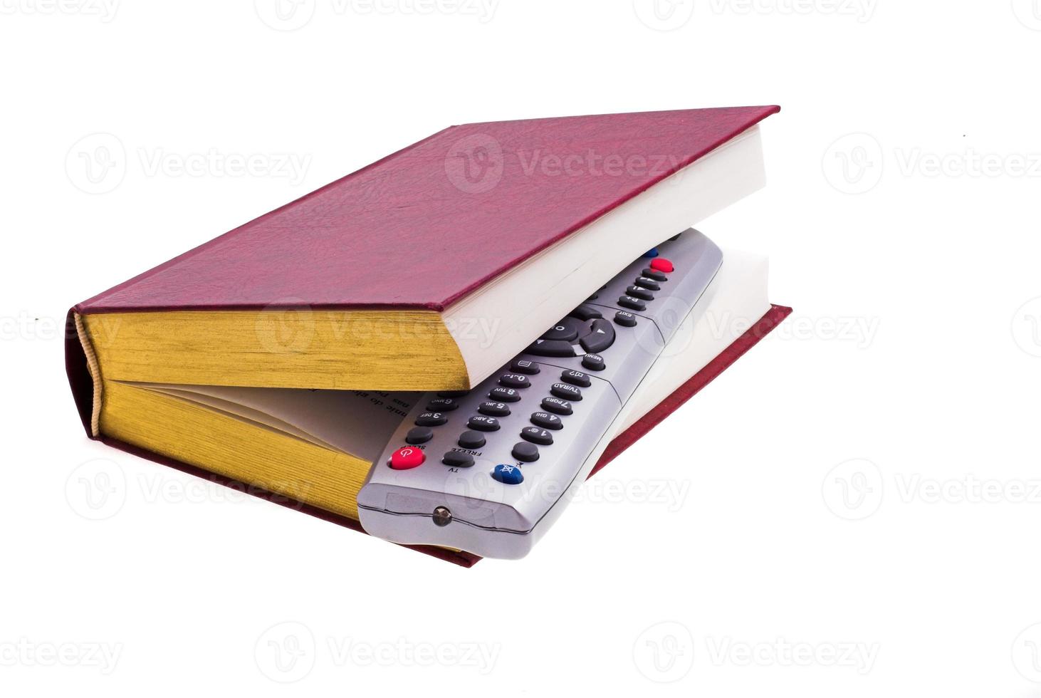 TV Remote and book photo