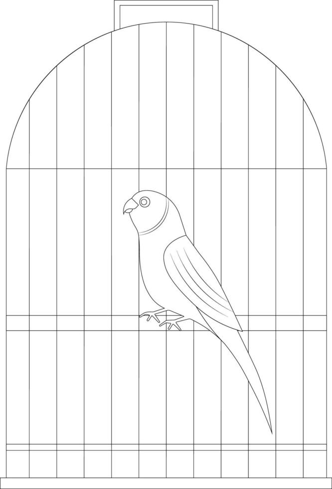 Bird Coloring Pages For Kids Free Vector