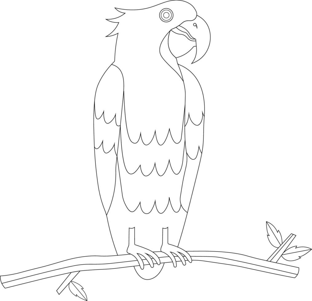 Bird Coloring Pages For Kids Free Vector