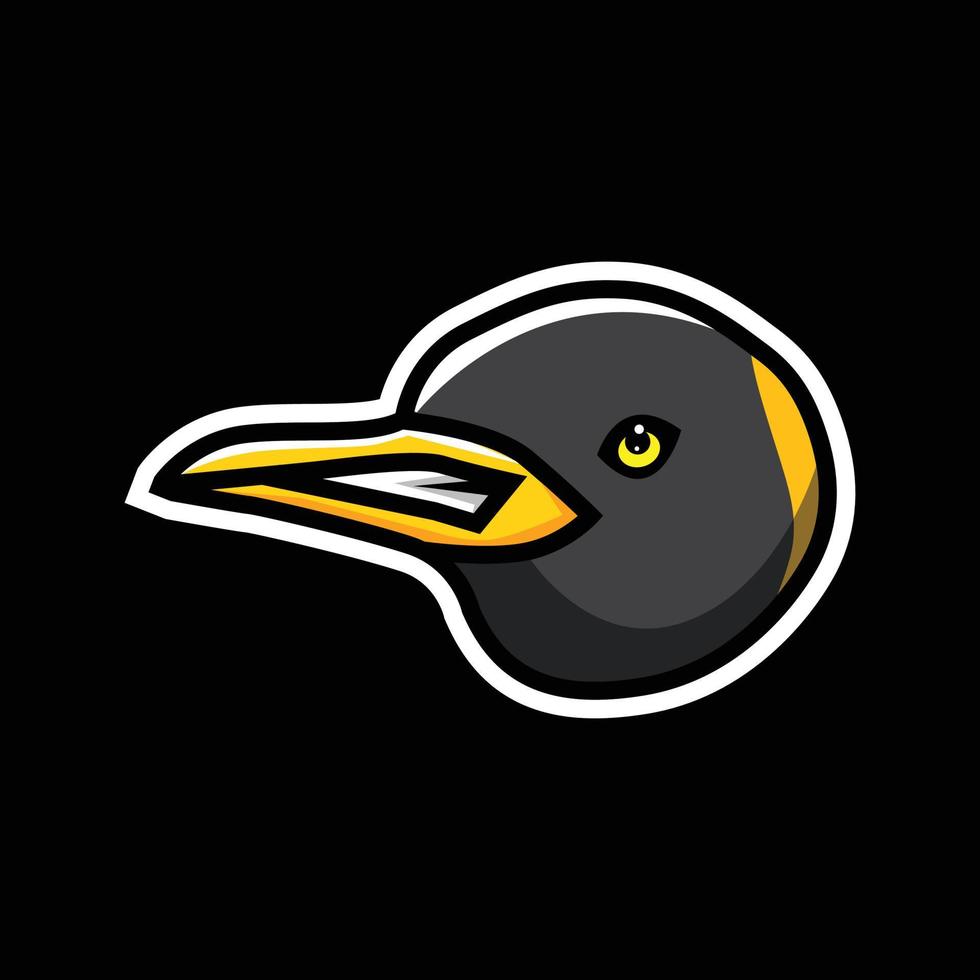 pingüino juego de azar logo vector plantilla, esports logo, fauna silvestre, animales