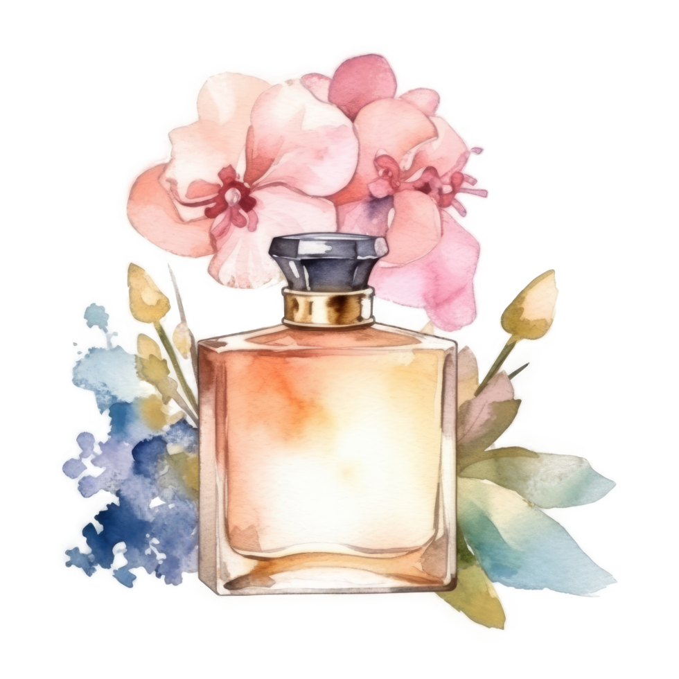 aquarelle parfum isolé png