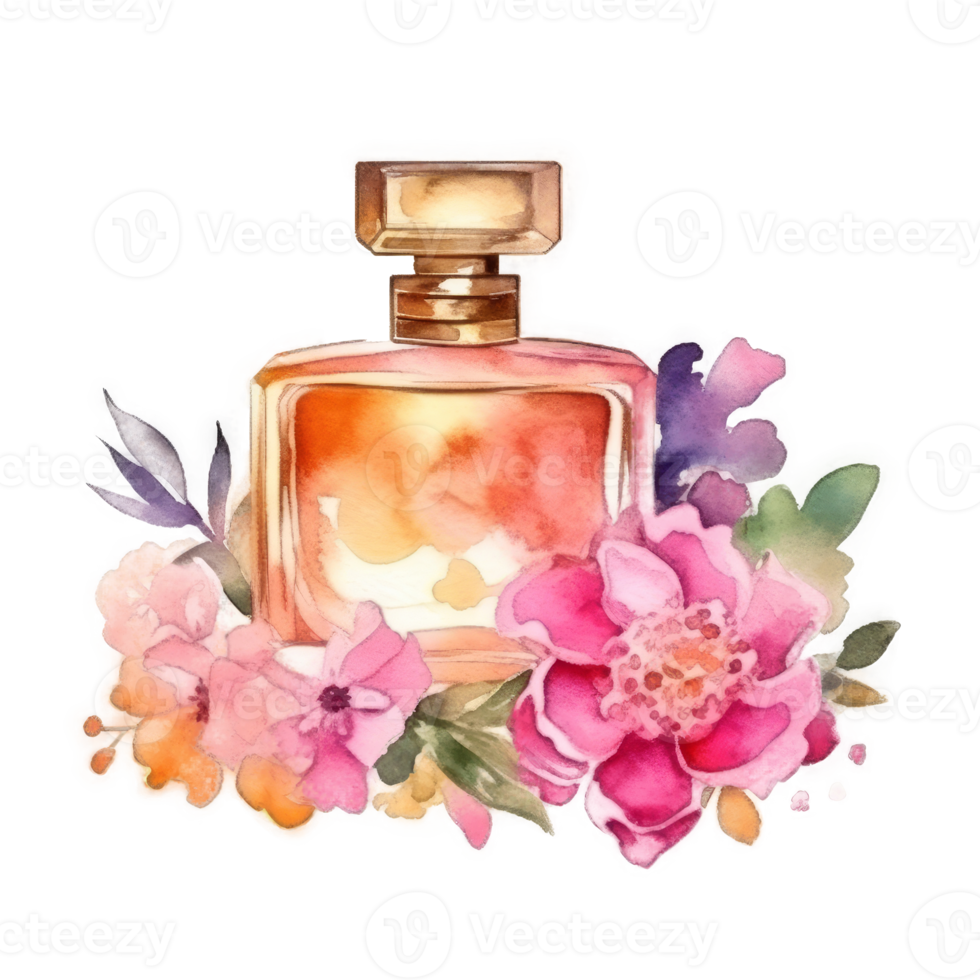 acuarela perfume aislado png