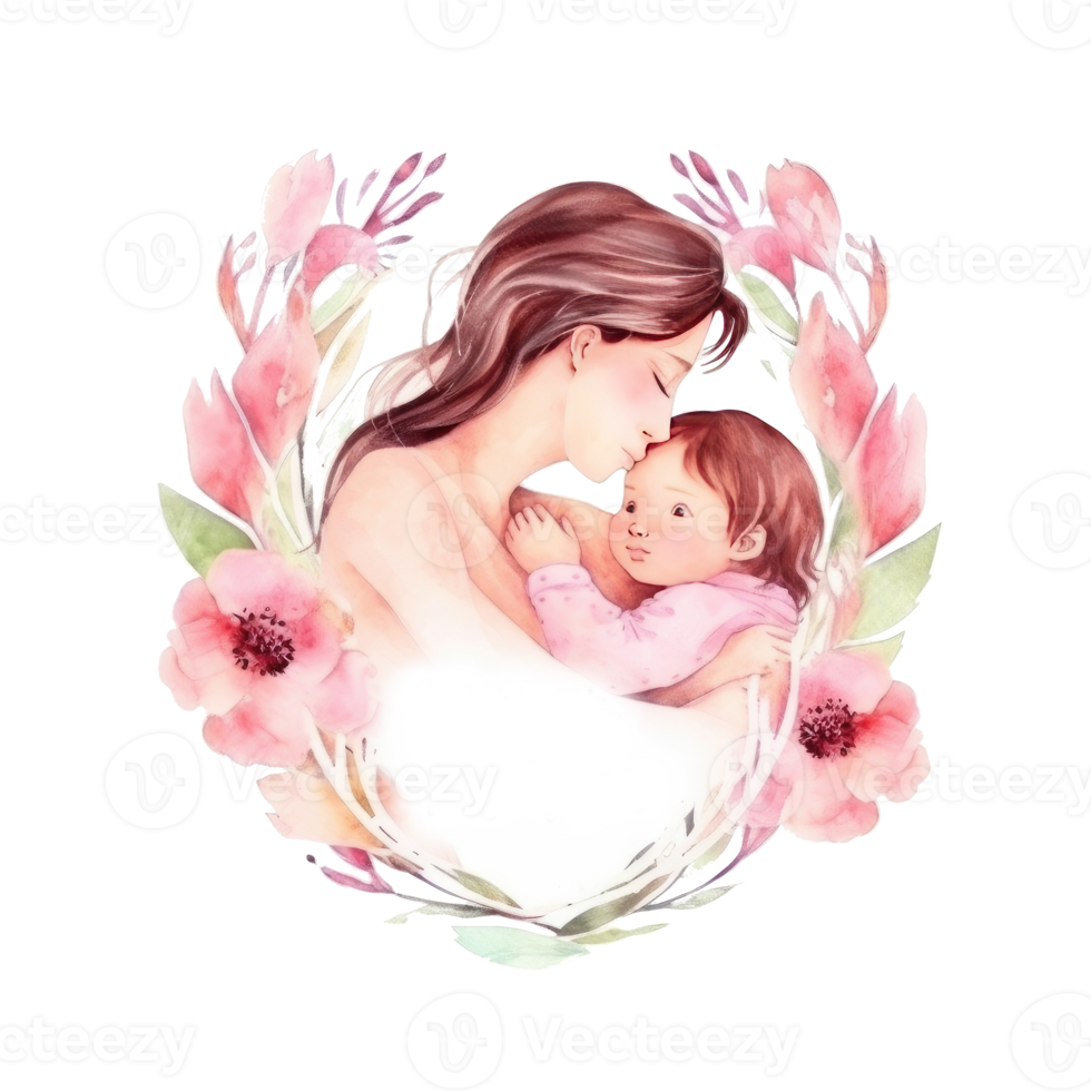 Mother's Day watercolor background. png