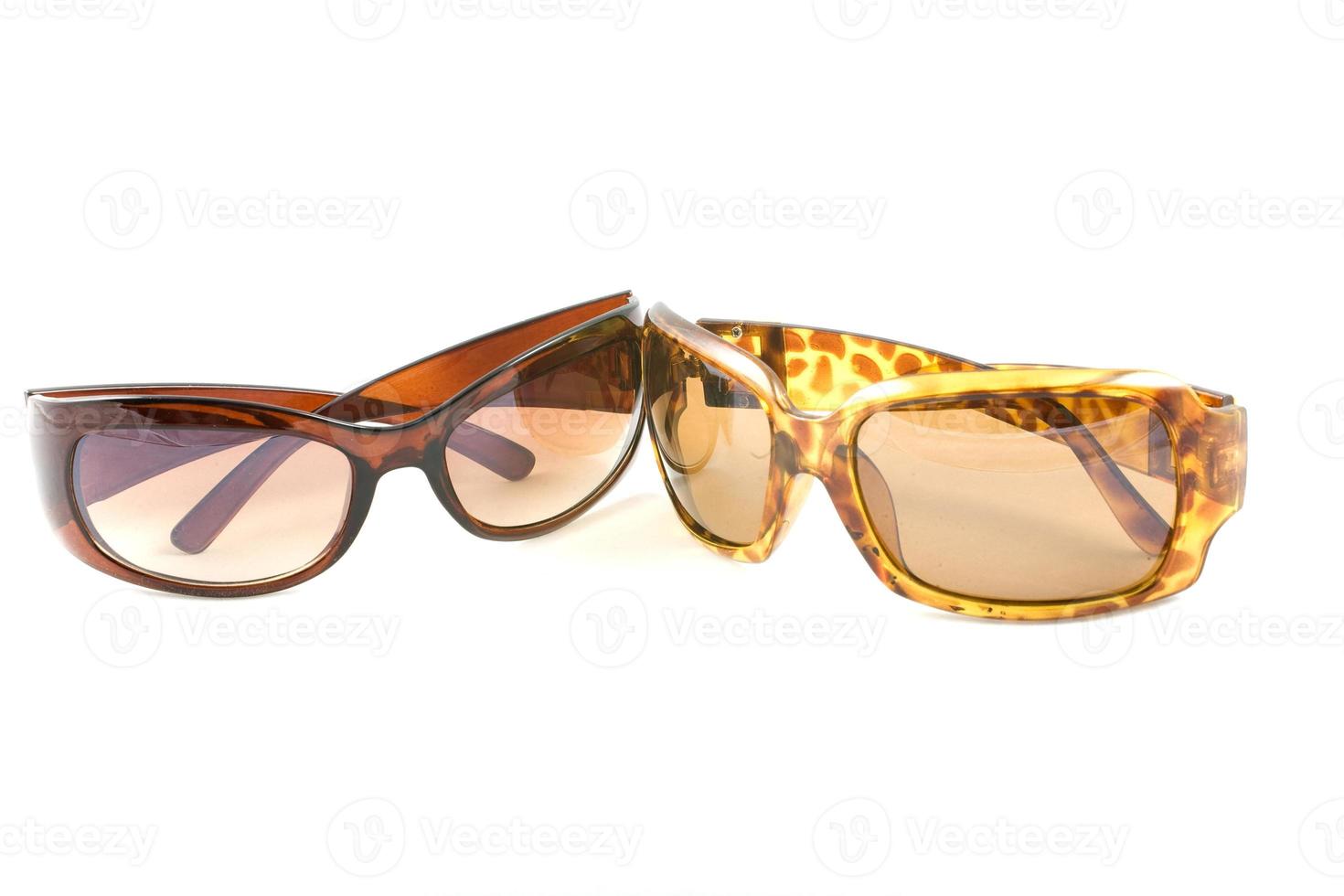 sunglasses on white background photo