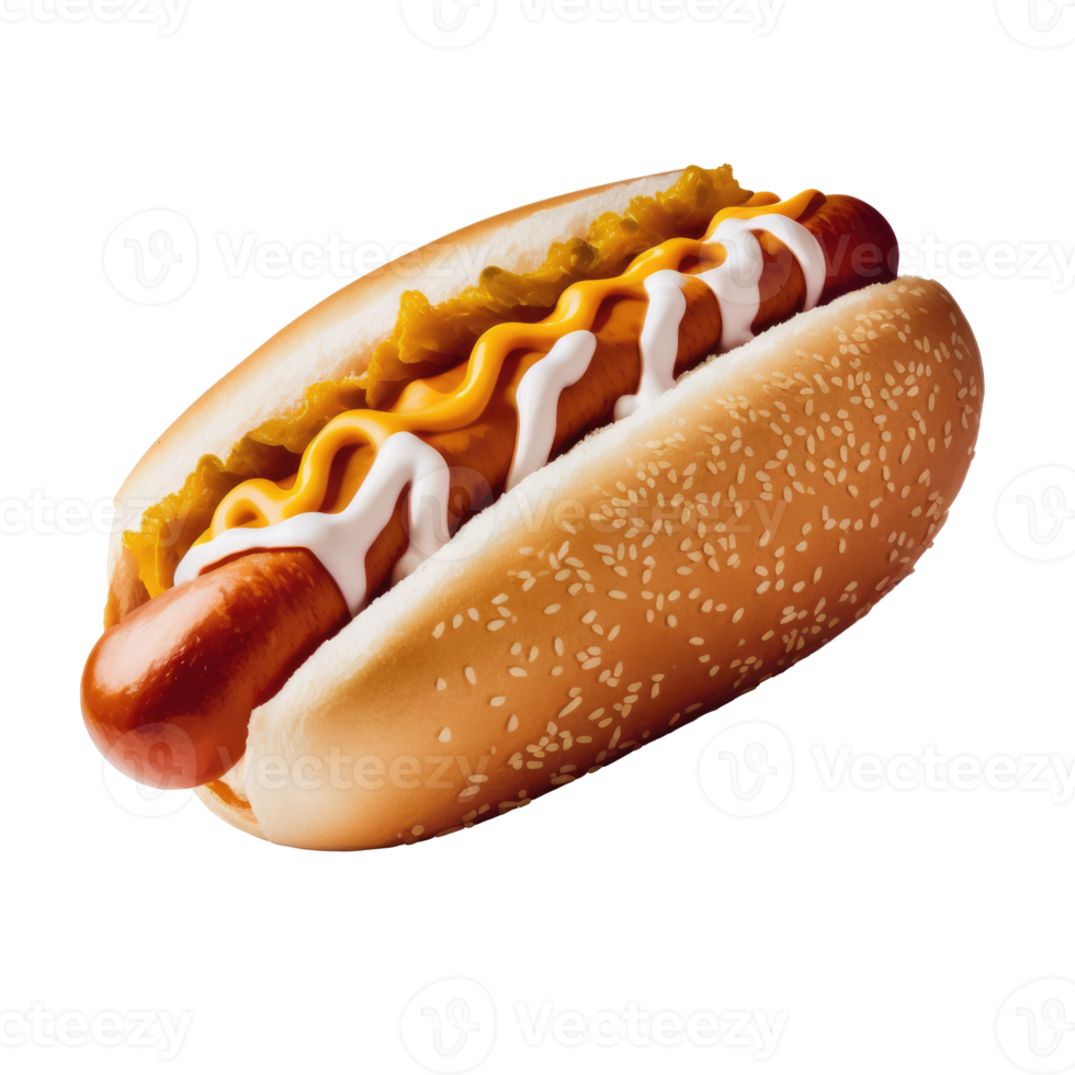 Tasty Hot Dog Isolated png