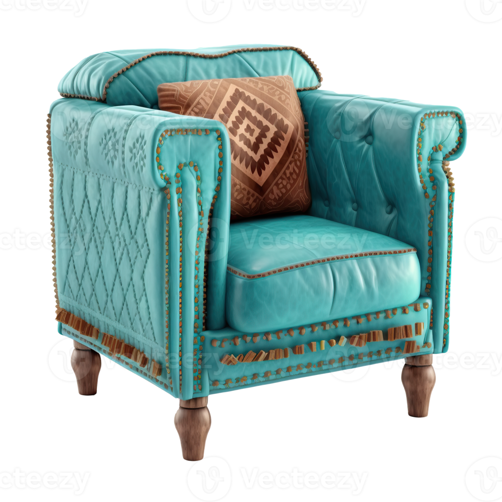 colored Armchair Isolated. png