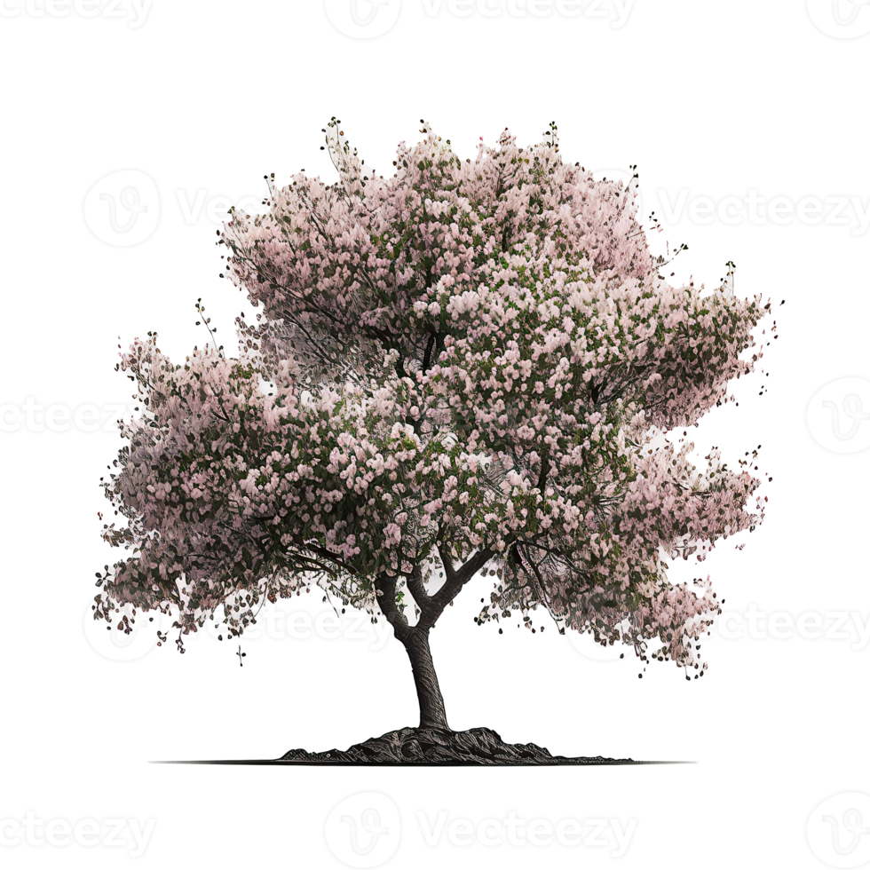 Cherry Blossom Tree Isolated. png