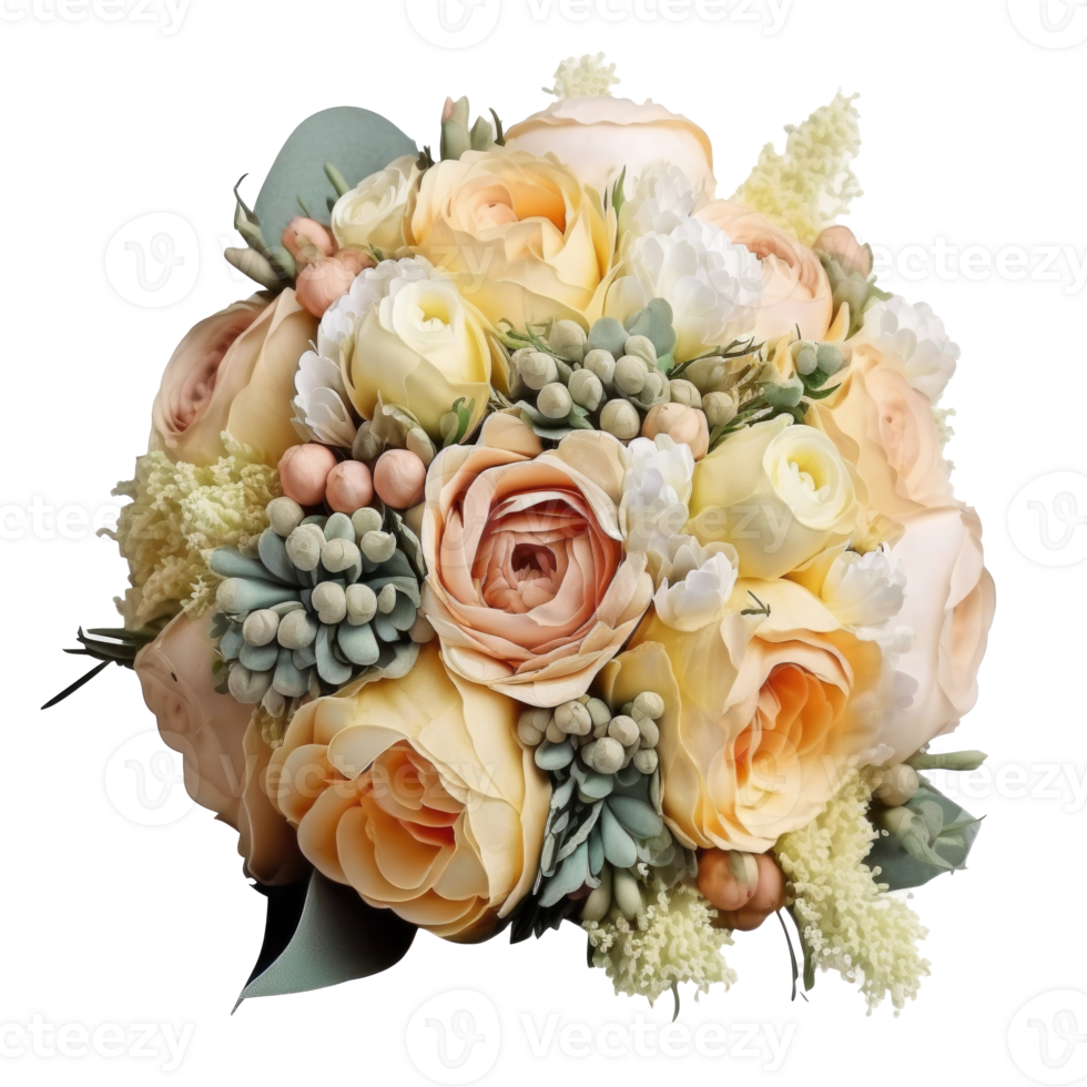 Wedding Flower Bouquet Isolated Illustration png