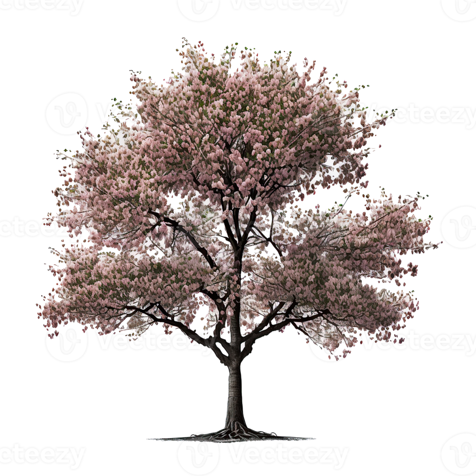 Cherry Blossom Tree Isolated. png