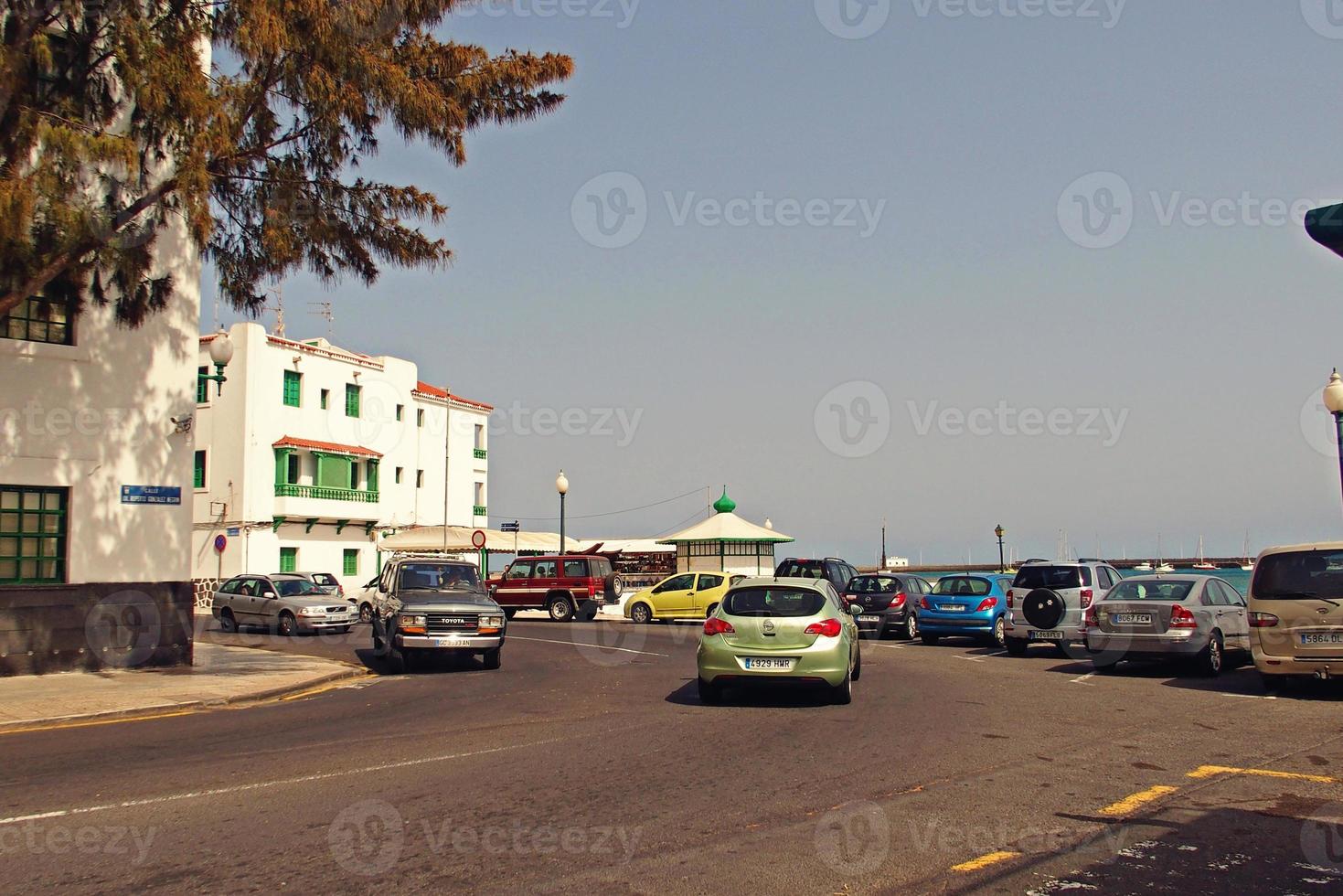 urban landscape from the capital of the Canary Island Lanzarote Arrecife in Spain on a warm summer day photo