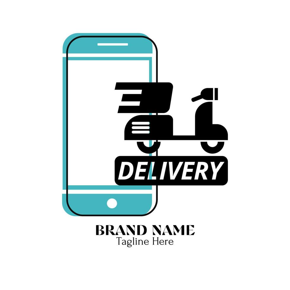 Delivery tracking logos design illustration vector