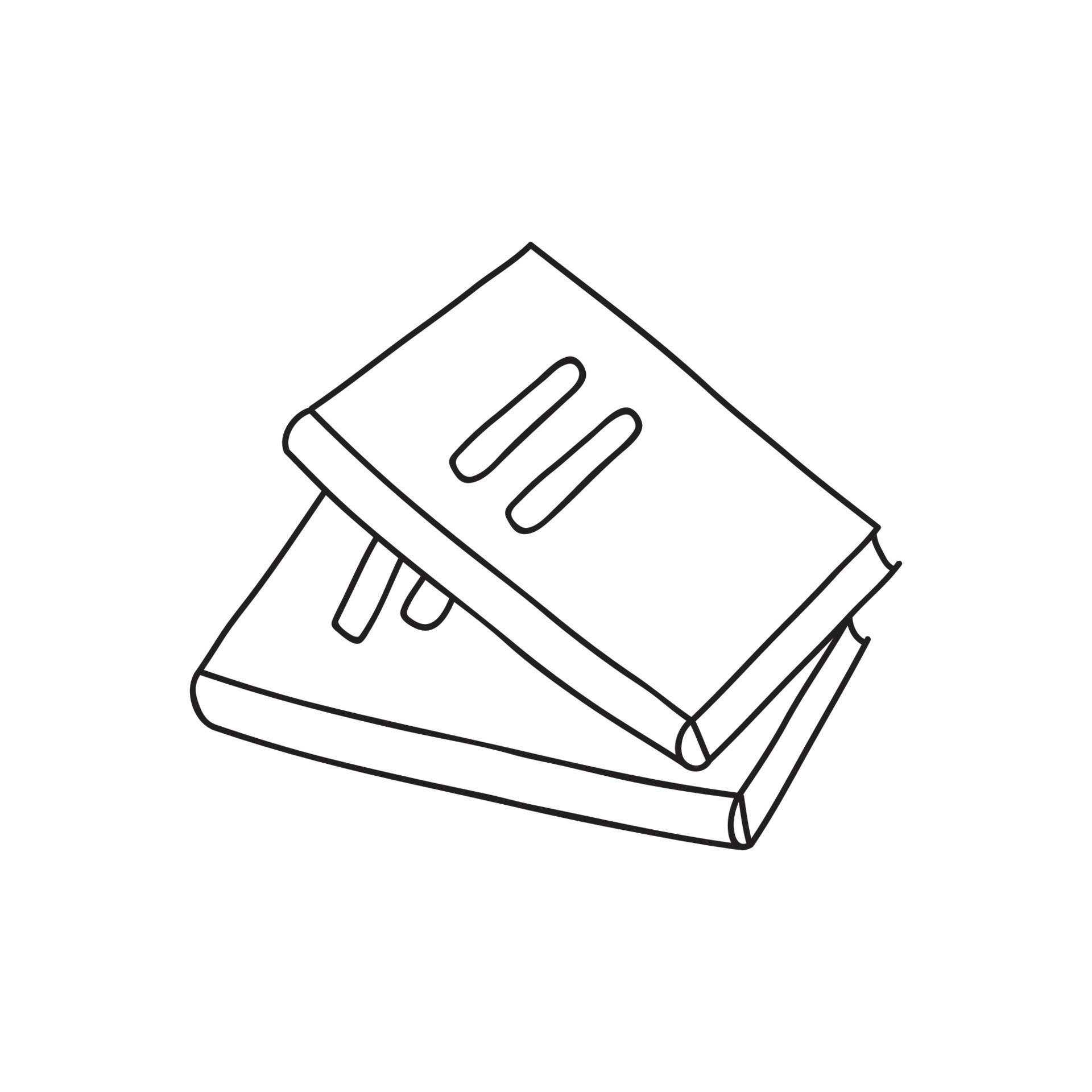 Hand drawn book vector illustration. 22918713 Vector Art at Vecteezy