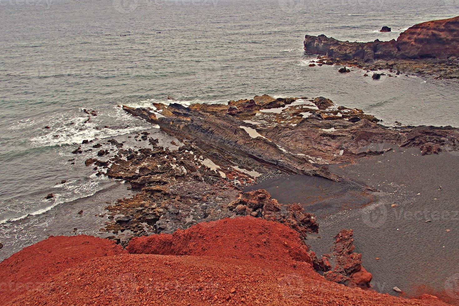 orignal volcanic landscapes from the Spanish island of Lanzarote photo