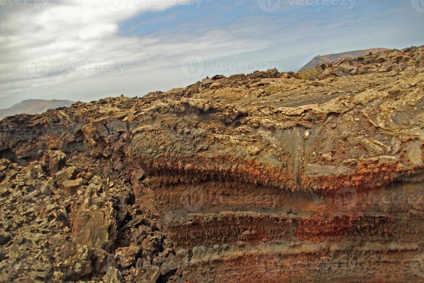 orignal volcanic landscapes from the Spanish island of Lanzarote photo