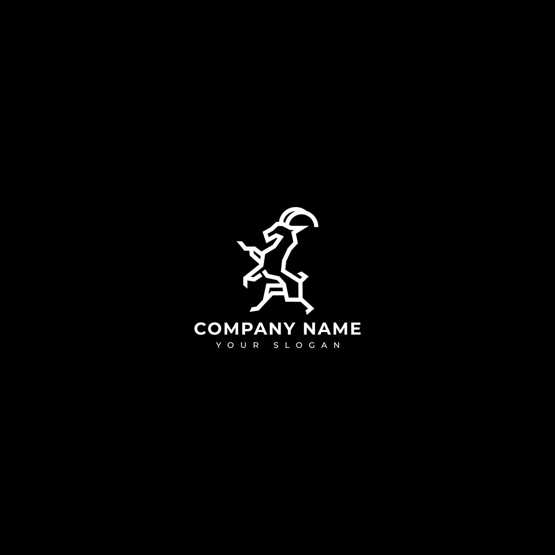 Heraldic Goat logo vector design template 22918994 Vector Art at Vecteezy