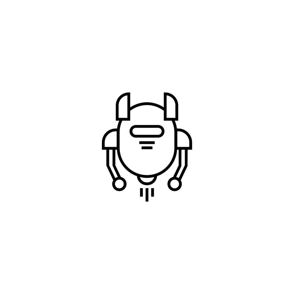 linda robot icono, sencillo moderno icono vector